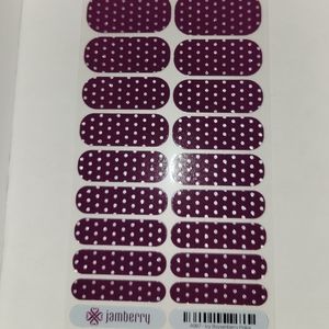Jamberry Icy Boysonberry Polka